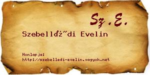 Szebellédi Evelin névjegykártya