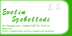 evelin szebelledi business card